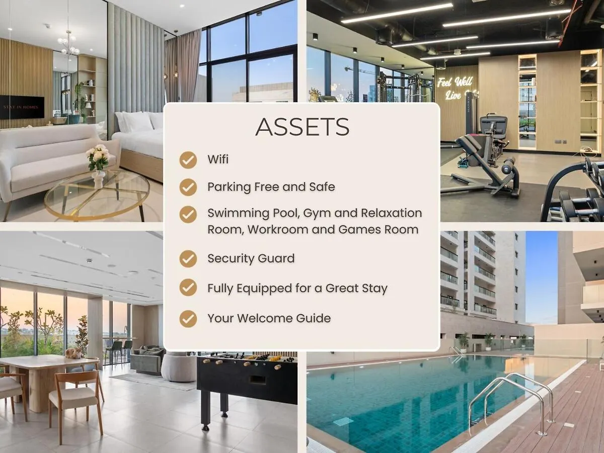 Apartment Studio Al Furjan By Stay In Homes - Marina 12Min - Self Checkin - Metro - Parking Dubai